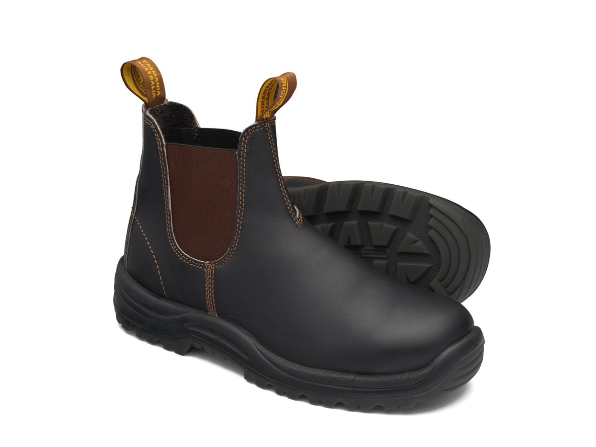 BLUNDSTONE SAFETY BROWN E/S BOOT