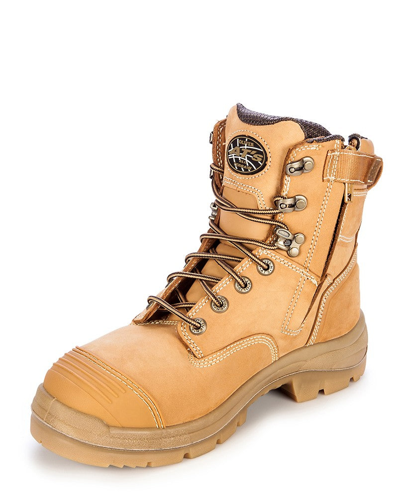 ZIP SIDED LACE UP SAFETY BOOT