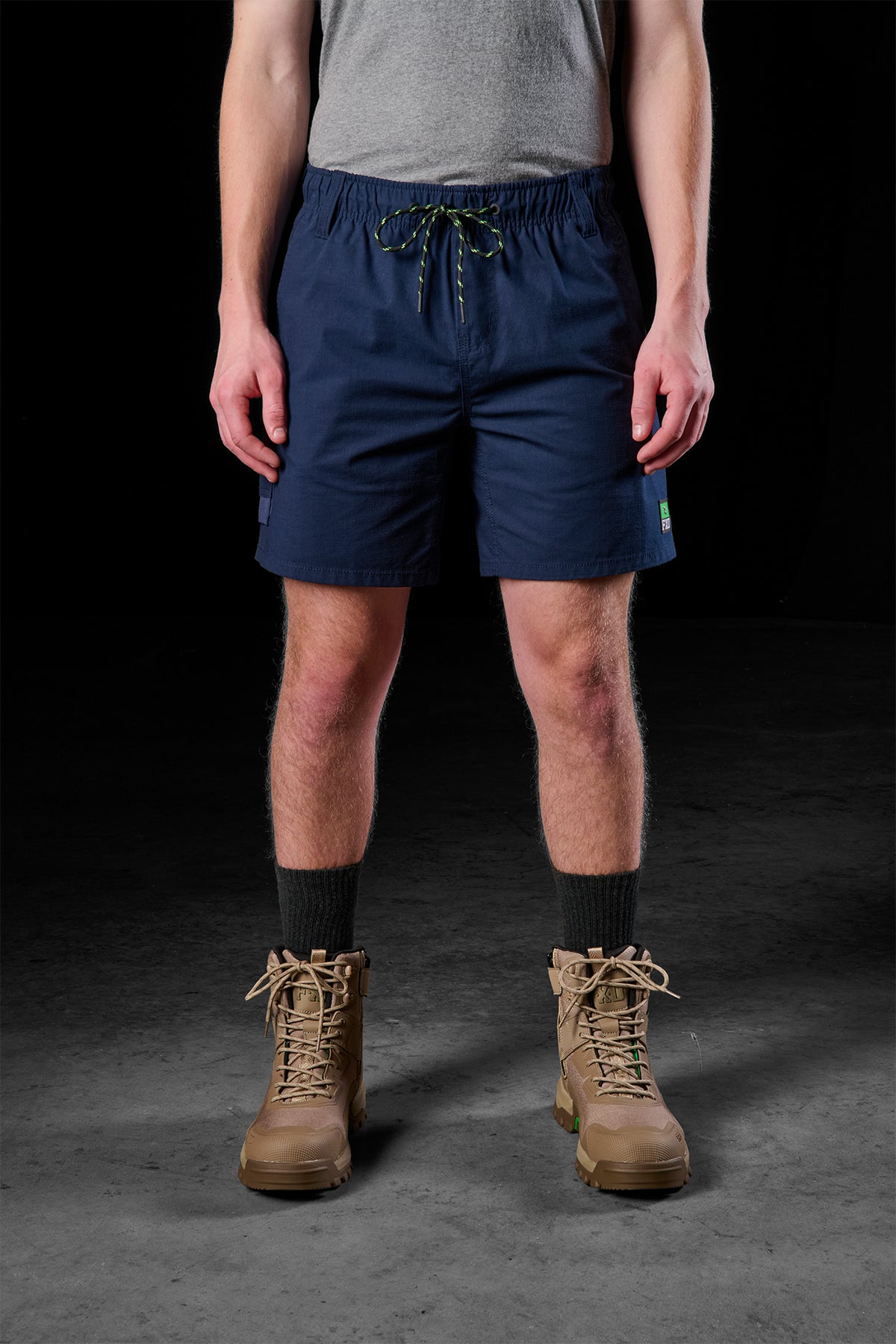 ELASTIC WAIST UTILITY SHORTS