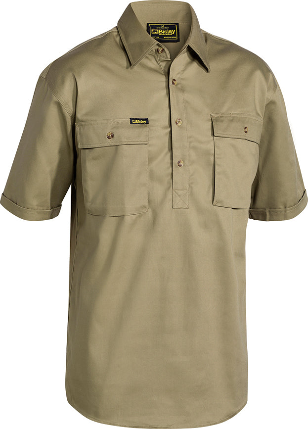 SHORT SLEEVE CLOSED FRONT WORK SHIRT