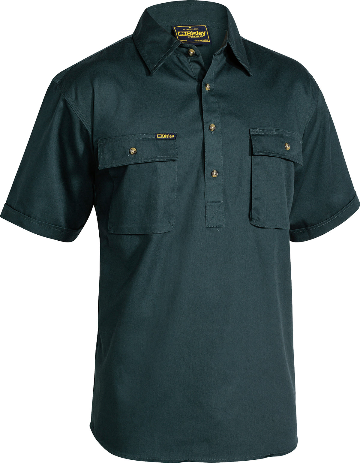 SHORT SLEEVE CLOSED FRONT WORK SHIRT