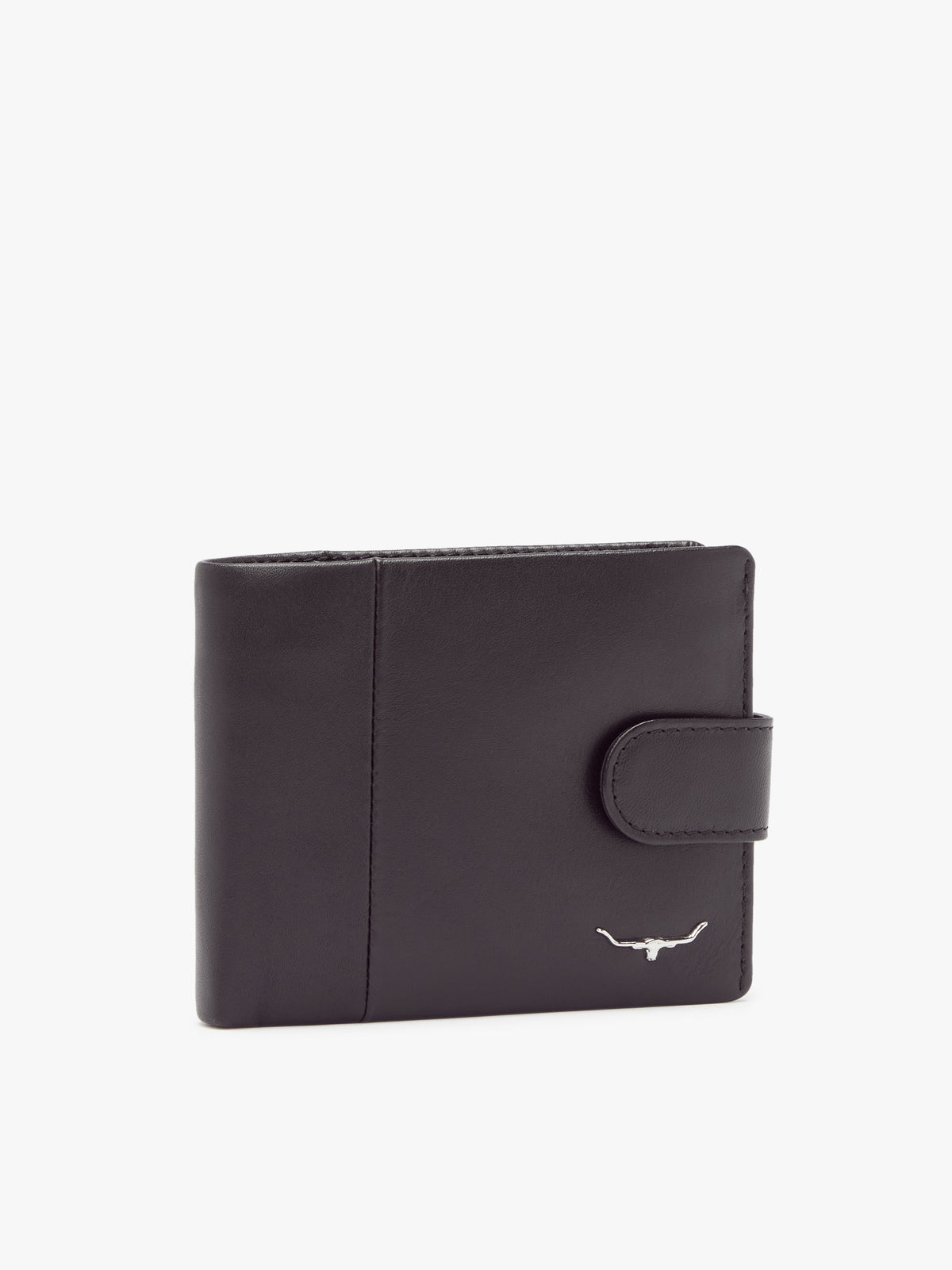 LEATHER WALLET WITH COIN POCKET AND TAB