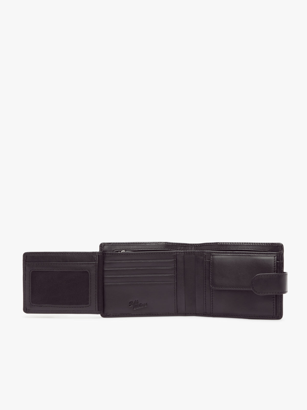 LEATHER WALLET WITH COIN POCKET AND TAB