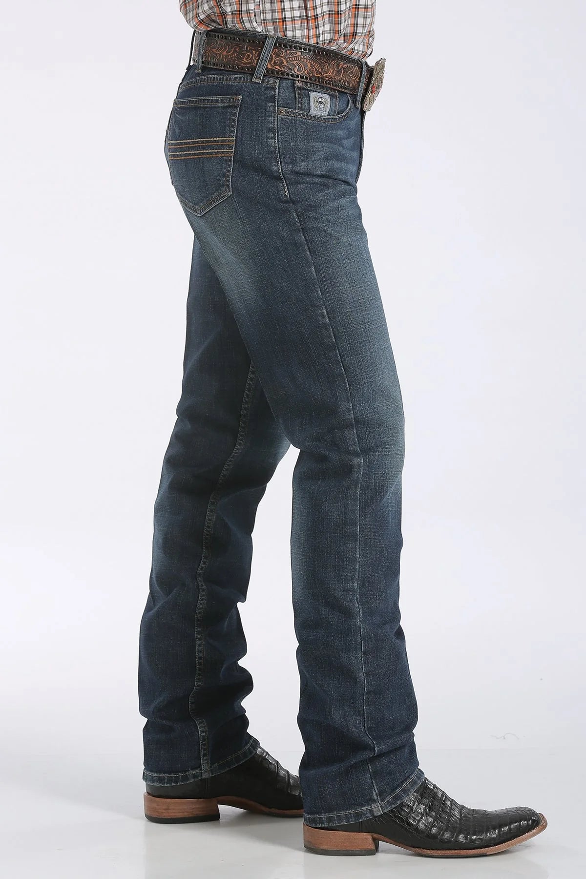 SILVER SLIM STRAIGHT JEANS